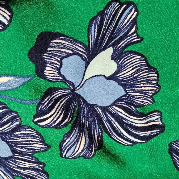 Vince Camuto Womens Spring Floral Preppy Green Sheath Dress 3/4 Sleeve Fully Lin - Picture 6 of 16